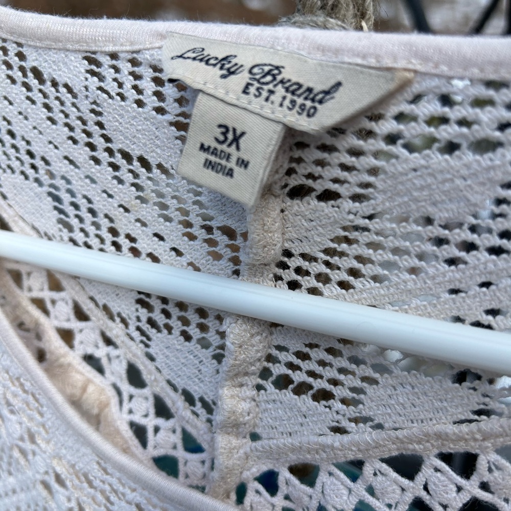 Lucky Brand Ivory Crochet Top - Picture 2 of 6